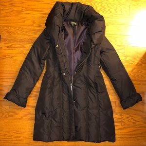 Coffeeshop Long Puffy Winter Jacket Purple